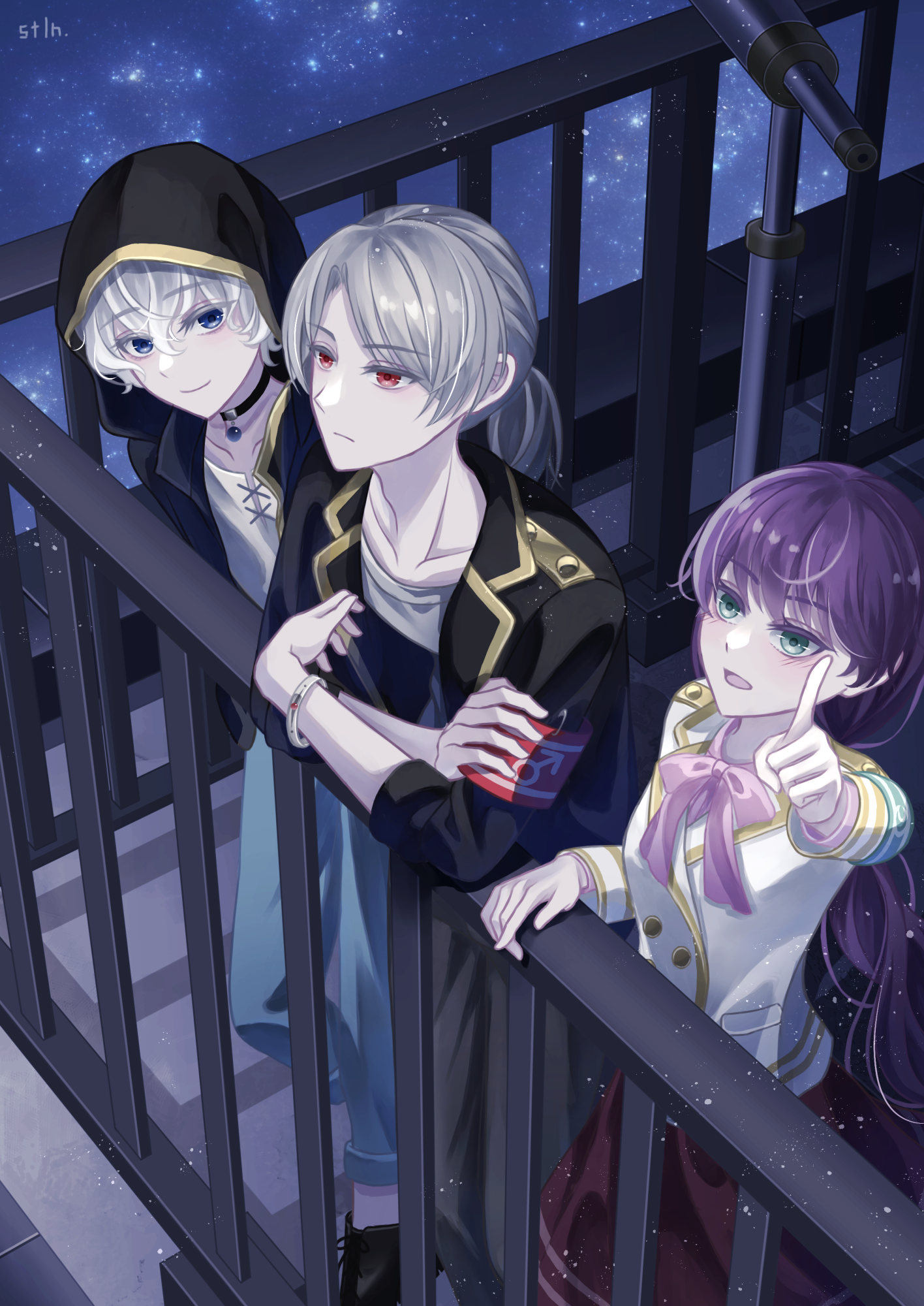 レティ（月♍）・スコット（火星♐）・シリル（キロン♍）